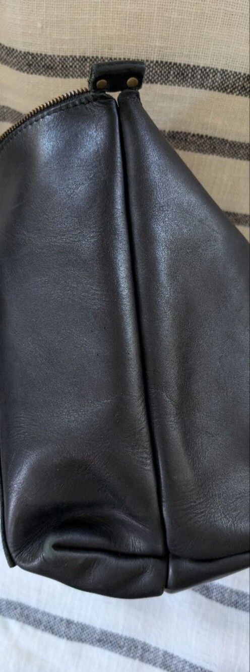 Portland Leather Goods Black Large Zippered Tote - Picture 5 of 9